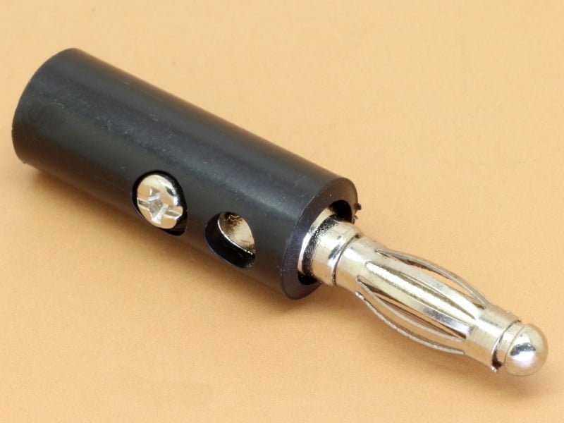 Black Banana Plug 4mm