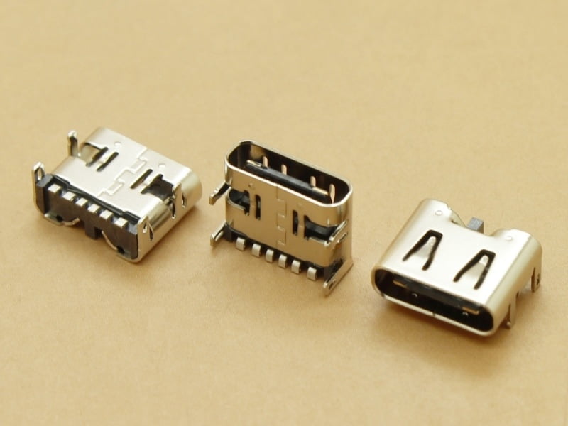 USB Type-C Female 6pin for Power/Charging - Reversible