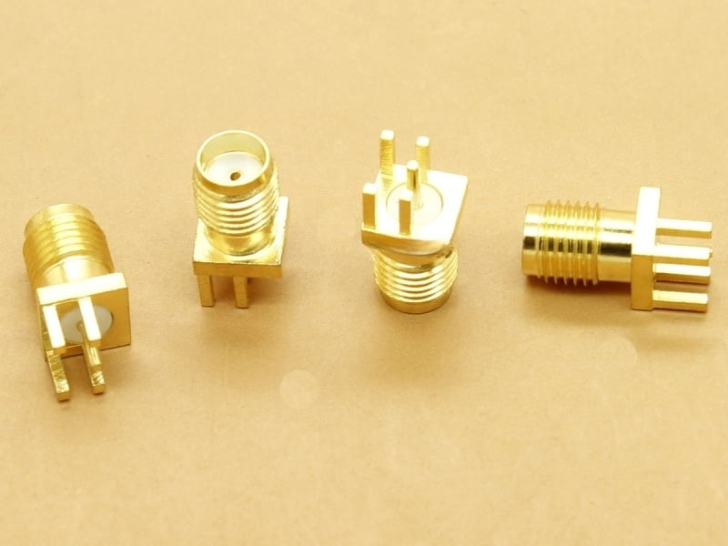 SMA Female PCB Edge Mount - SMA-KE - PCB Size 1.2mm
