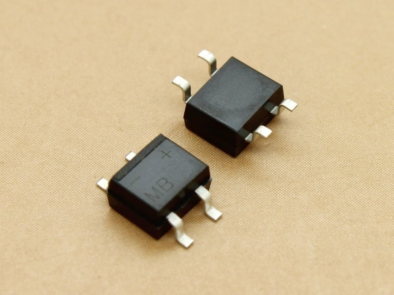 MB10F 1kV 0.8A SMD Diode Bridge