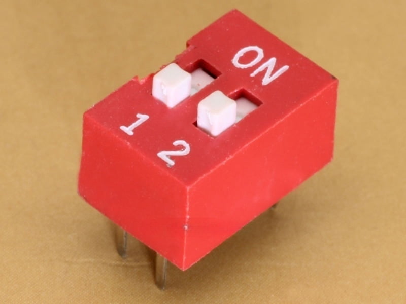 2 Pin 2.54mm DIP switch