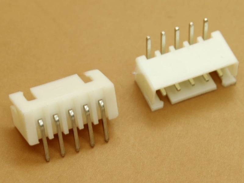 5 pin JST XH 2.5mm Side Entry Header