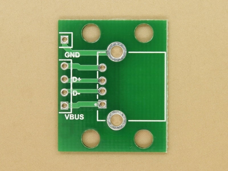USB A-Type Female Breakout PCB