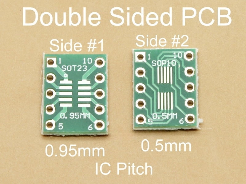10 Pin 0.5/0.95mm ICs Adapter PCB