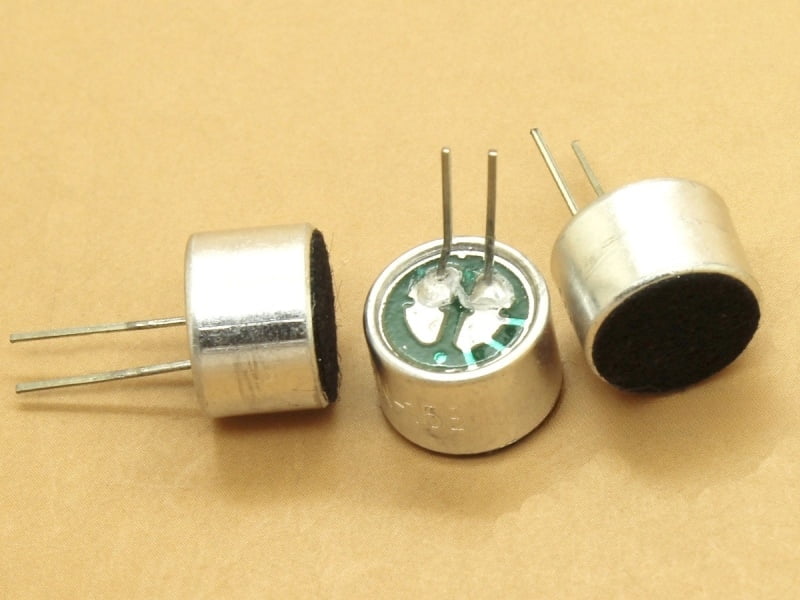 CZN-15E Omnidirectional Electret Condenser Microphone 9x7mm with pins - 9767 - Capacitive - Sensitivity 58