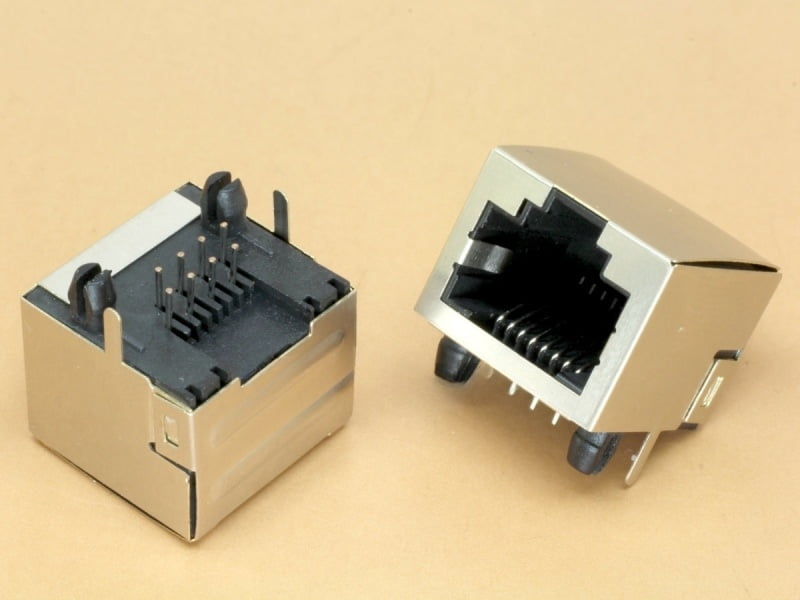RJ45 8P8C Socket Side Entry PCB Mount Network Ethernet