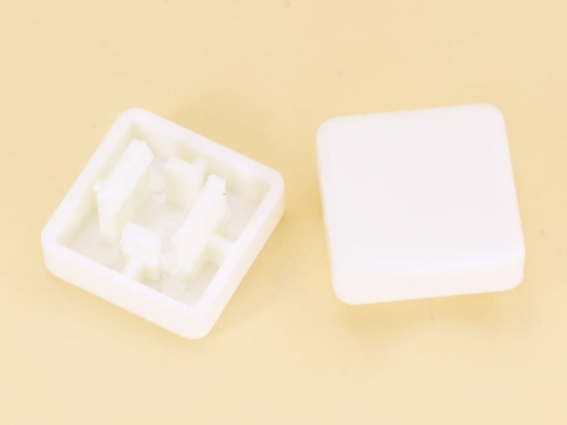 White Square Switch Cap 10mm for 3.8 Square Head