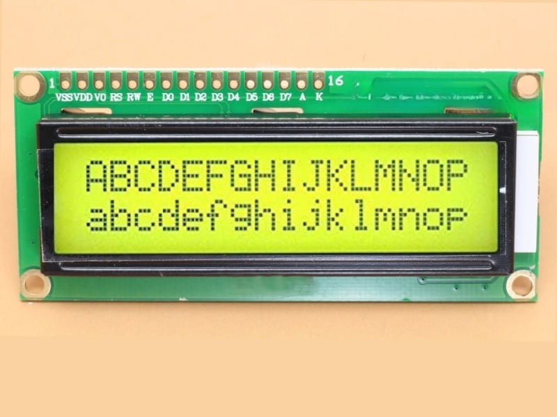 Green 16x2 LCD Display 5V