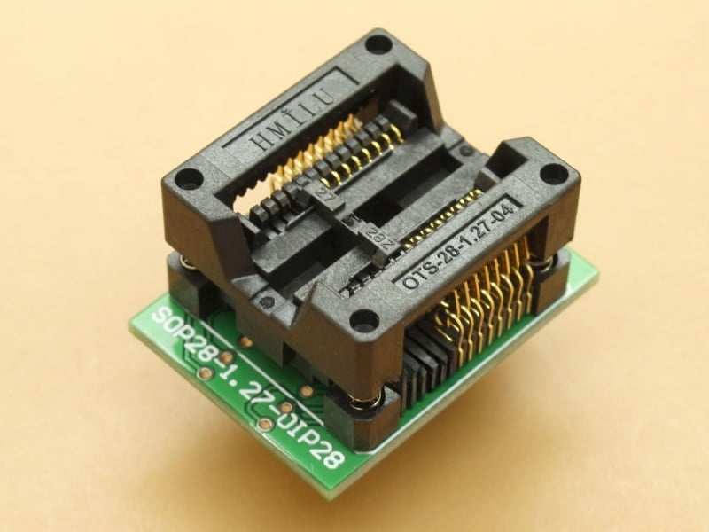 SOIC16 SOP16 - 1.27mm - Body 7.5mm (300mil) - ZIF Socket