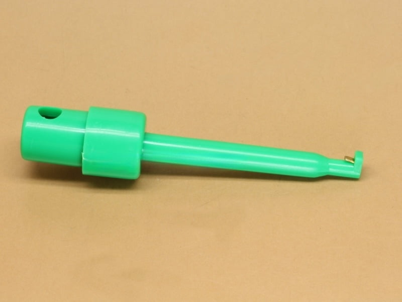 Green Spring Loaded Test Clip Hook Clamp Large Length 58mm