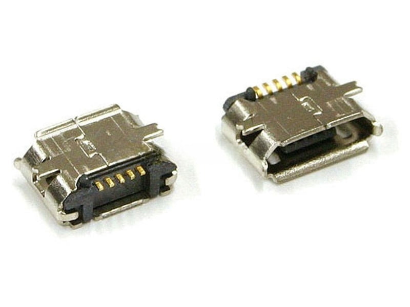 Micro USB Connector, B Female, 5 Pin SMD