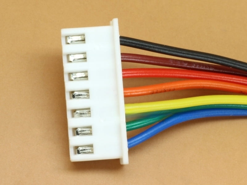 7 pin JST XH, 2.5mm, One side Female with 30cm Wires