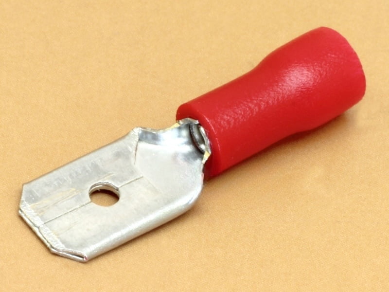 6.3mm Tab - Wire 0.5-1.5 sq.mm 10A Male Insulated Quick Disconnect Crimp Terminal