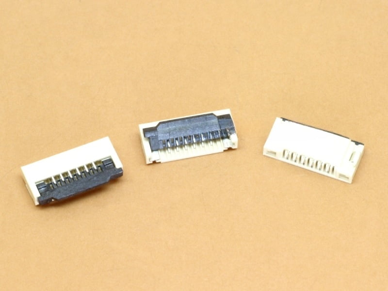 6 Pin 1mm Flip Lock FFC/FPC Bottom Contact Connector