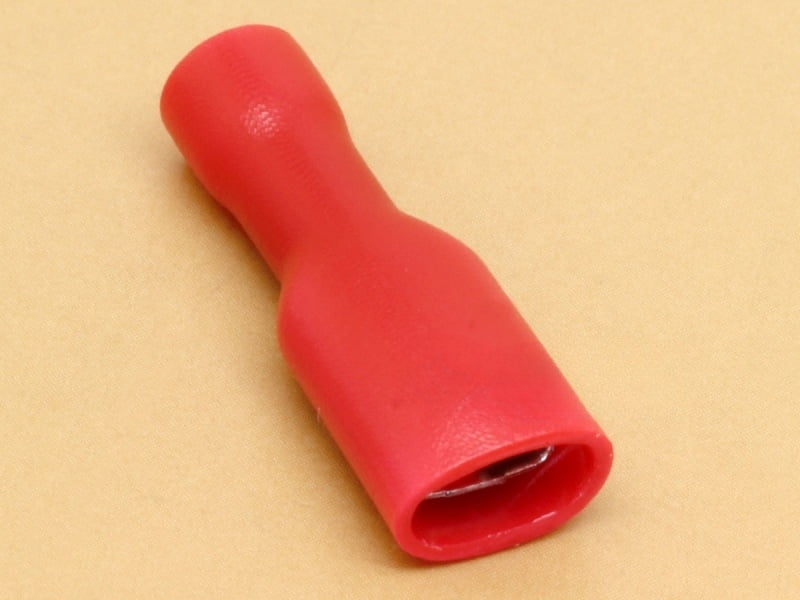 4.8mm Tab - Wire 0.5-1.5 sq.mm 10A Female Fully Insulated Quick Disconnect Crimp Terminal