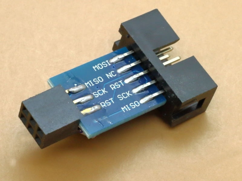 AVR ISP 10P to ICSP 6P Converter