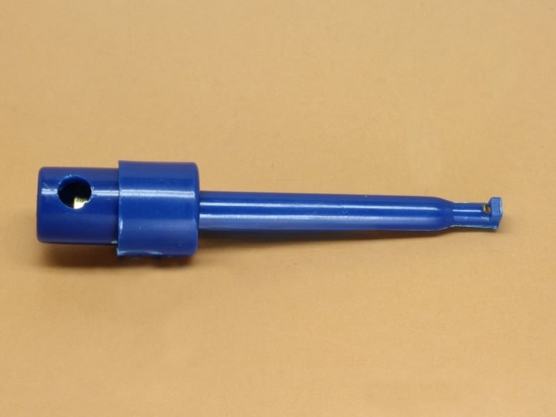 Blue Spring Loaded Test Clip Hook Clamp Large Length 58mm