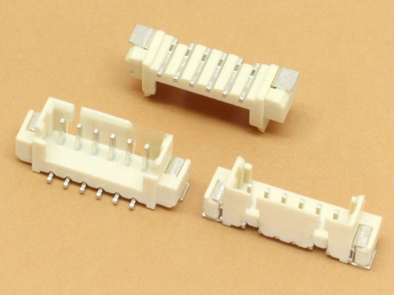 6 pin SMD JST 1.25mm Top Entry Header