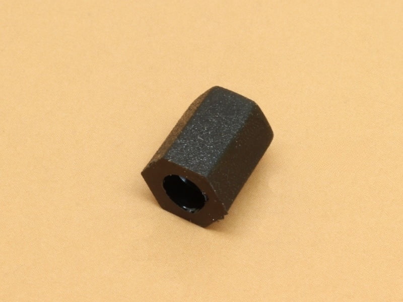 8mm Black Nylon 3.5mm Hole Hex Spacer