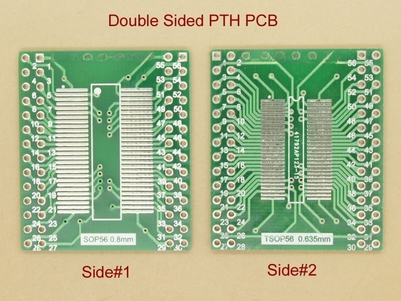 TSSOPII TSSOP56 to DIP56 0.635mm / 0.8mm pitch SDRAM Adapter PCB