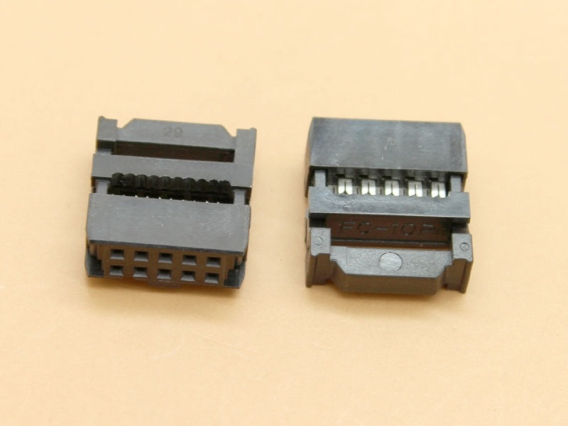 10 pin IDC Female Connector with Strain Relief