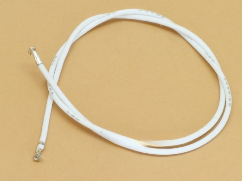 20cm JST 1.25mm both side crimped wire - White