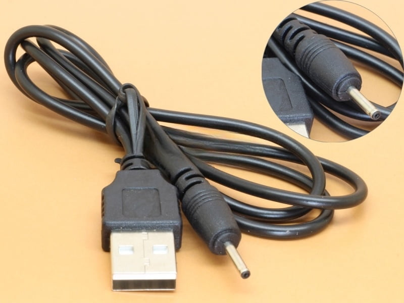 USB to DC Plug 2.0x0.6mm Power Cable for Nokia phone powering & charging from any 5V USB Power