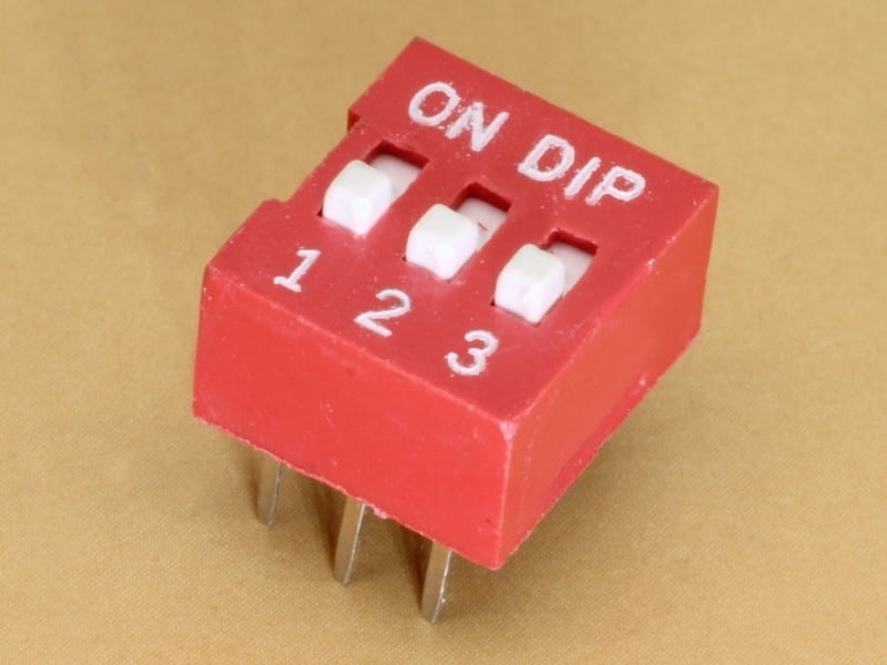 3 Pin 2.54mm DIP switch