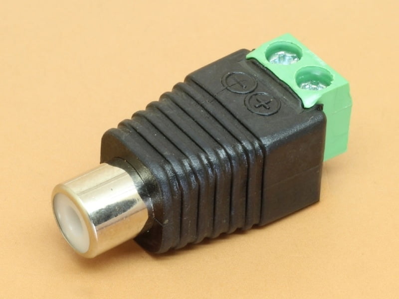 RCA Female to Screw Terminal Adapter