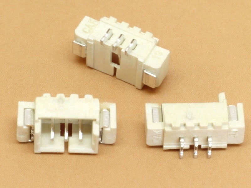 3 pin SMD JST 1.25mm Side Entry Header