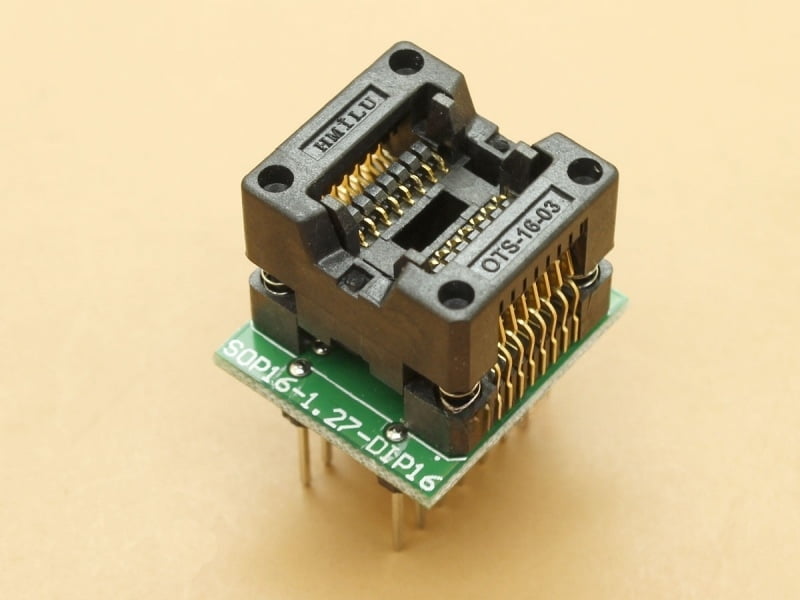 SOIC16 - 1.27mm - Body 3.9mm - ZIF Socket