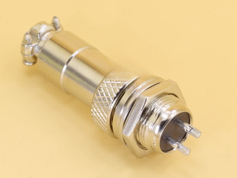 2P Metal Mini Round Shell Aviation Male and Female Circular Connectors GX12 - 12mm