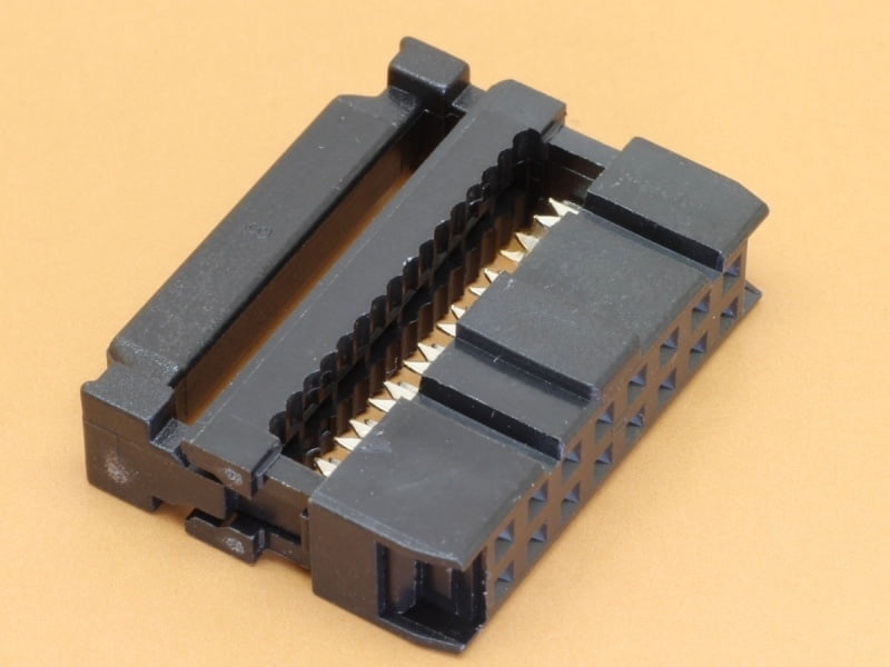 16 pin IDC Female Connector with Strain Relief