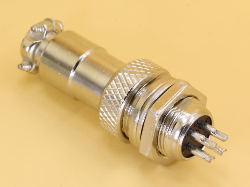 4P Metal Mini Round Shell Aviation Male and Female Circular Connectors GX12 - 12mm