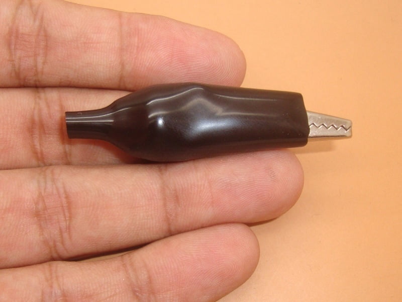 Alligator Crocodile Clip - Black
