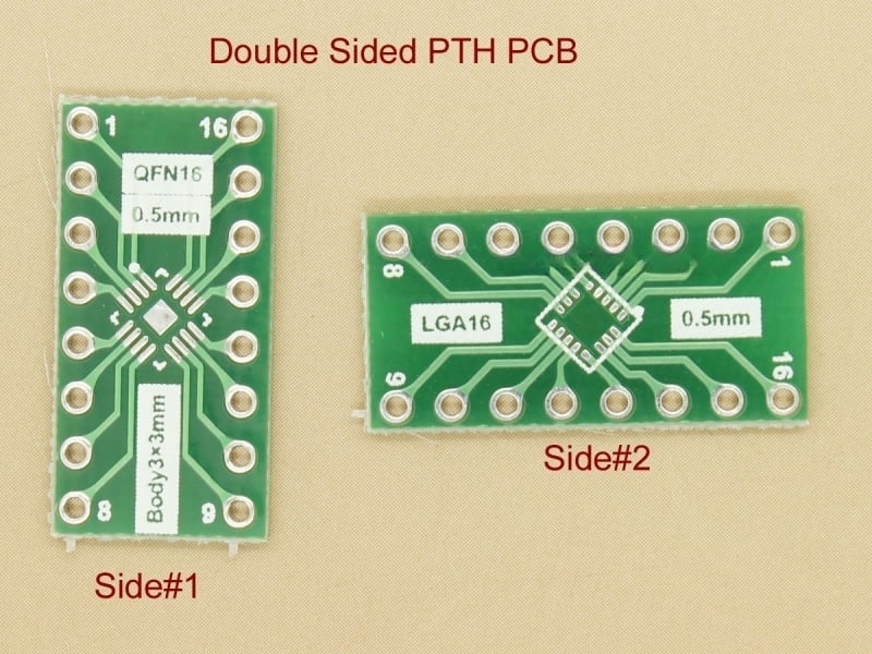 LGA16 QFN16 (3x3mm) 0.5mm Adapter PCB