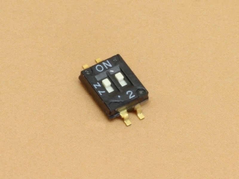 2 Pin 1.27mm DIP switch SMD Straight