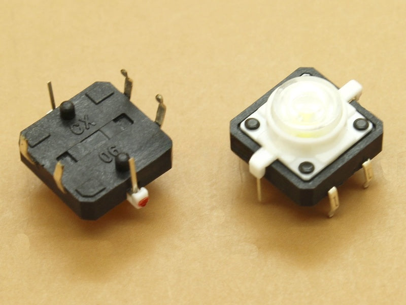 Switch with White LED 12x12x7.3mm