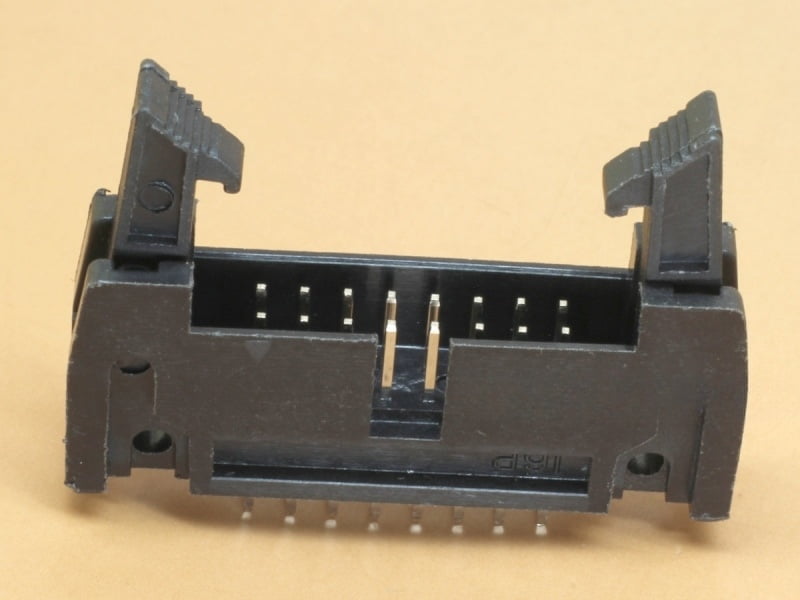16 pin Box Header, Straight with Lock