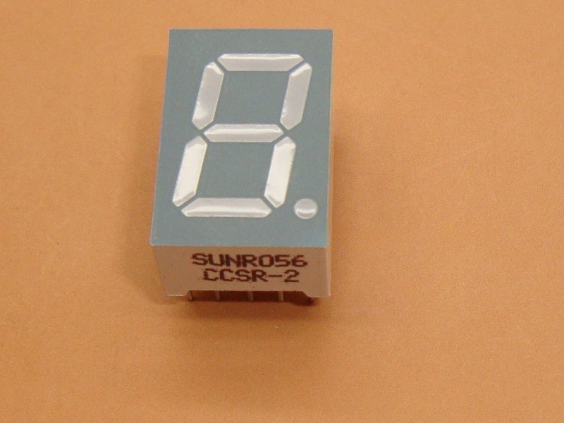 7 Segment LED Display CC, Red, Common Cathode (Minus)