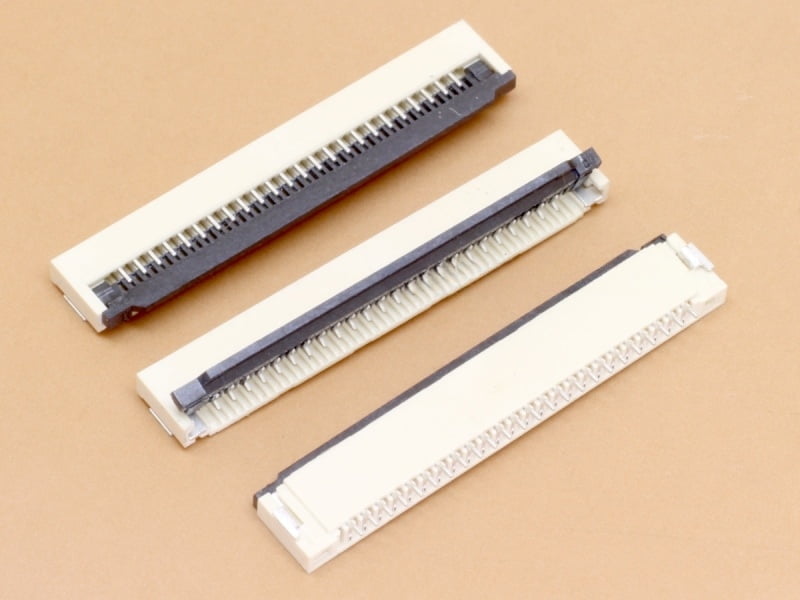 24 Pin 1mm Flip Lock FFC/FPC Bottom Contact Connector