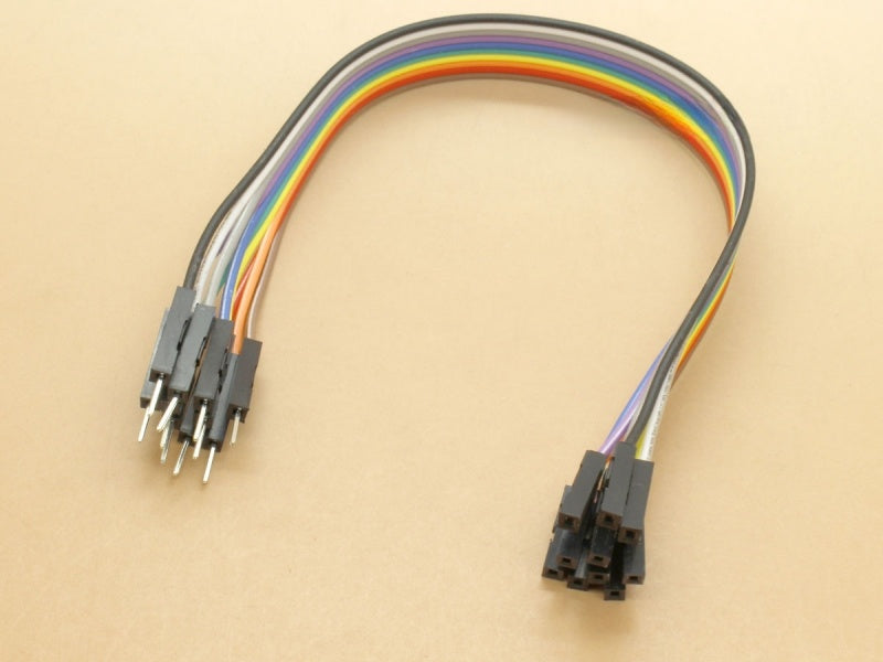 Jumper Wires - Male/Female - 10 way - 20cm (8 In)