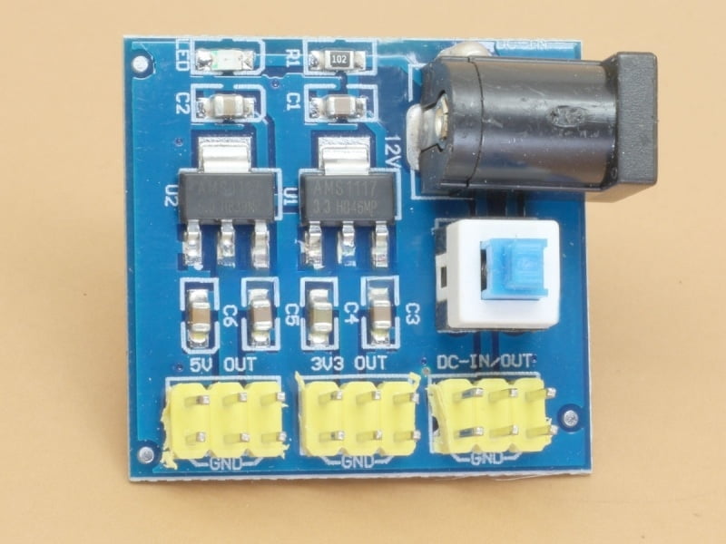 DC-DC 6V-12V to Dual Output 3.3V and 5V - 800mA each