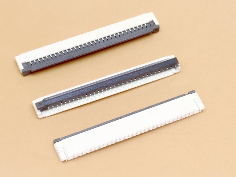 30 Pin 1mm Flip Lock FFC/FPC Bottom Contact Connector