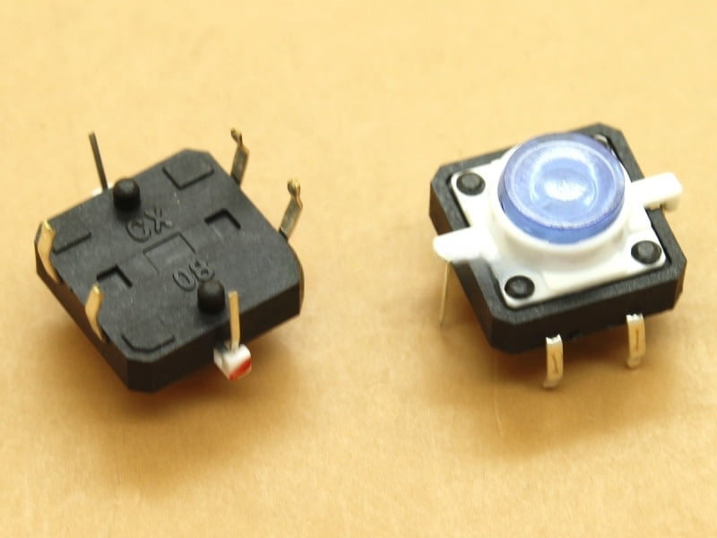 Switch with Blue LED 12x12x7.3mm