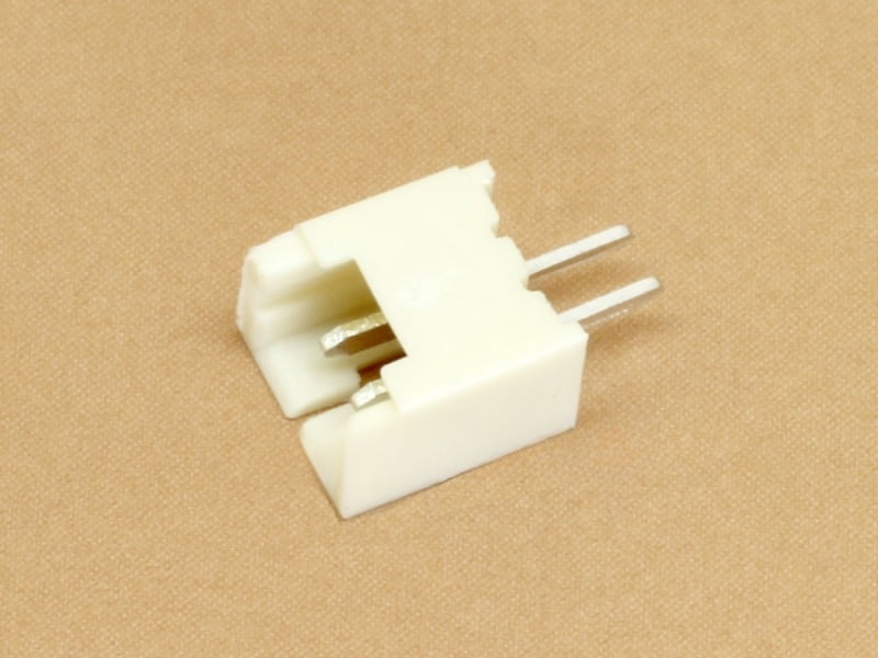 2 pin JST 1.25mm Through Hole Header Vertical Straight