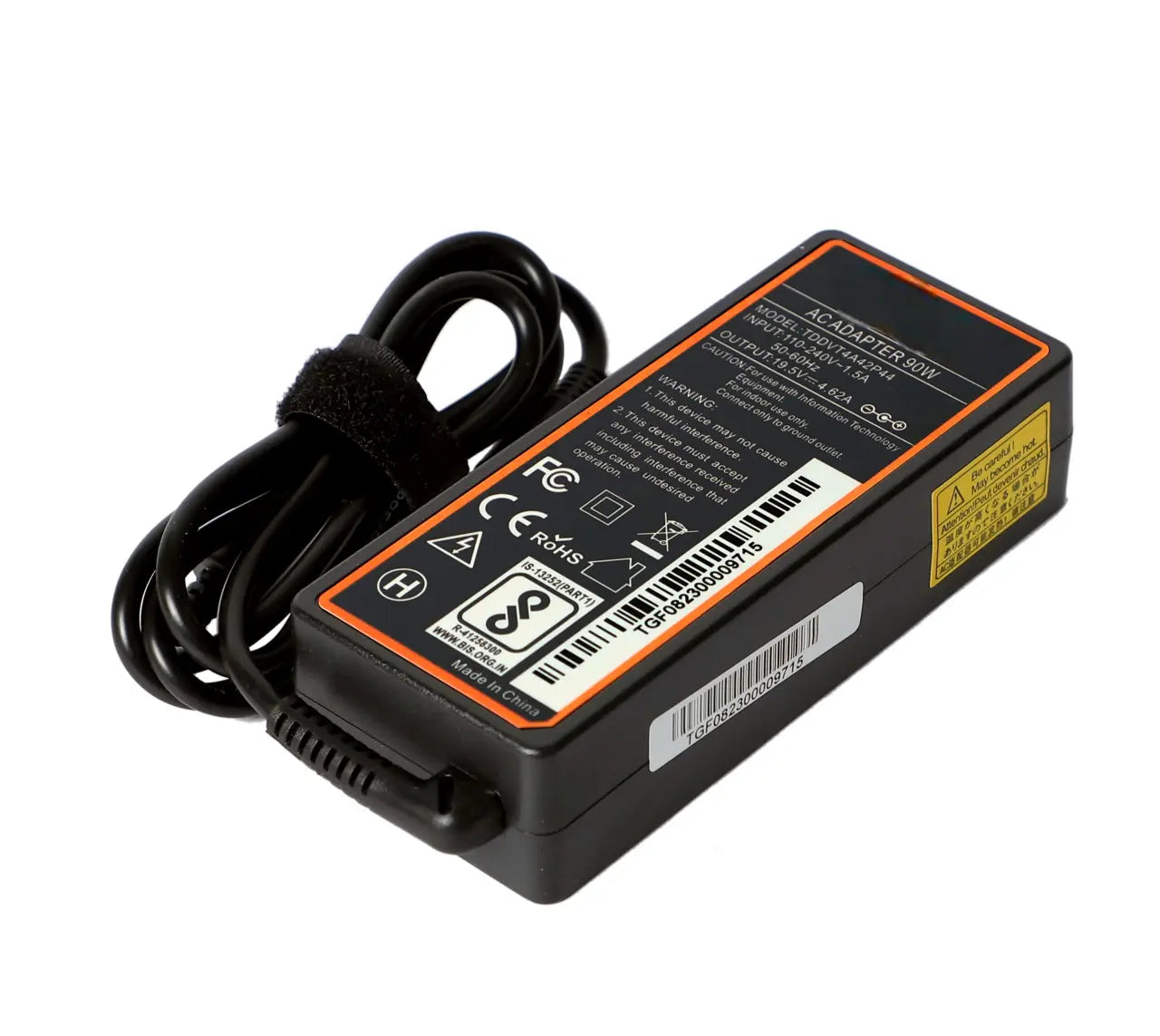 90W Laptop Adapter Compatible for Dell (19.5V, 4.62A) 4.5mm x 3.0mm (Power Cord Included)