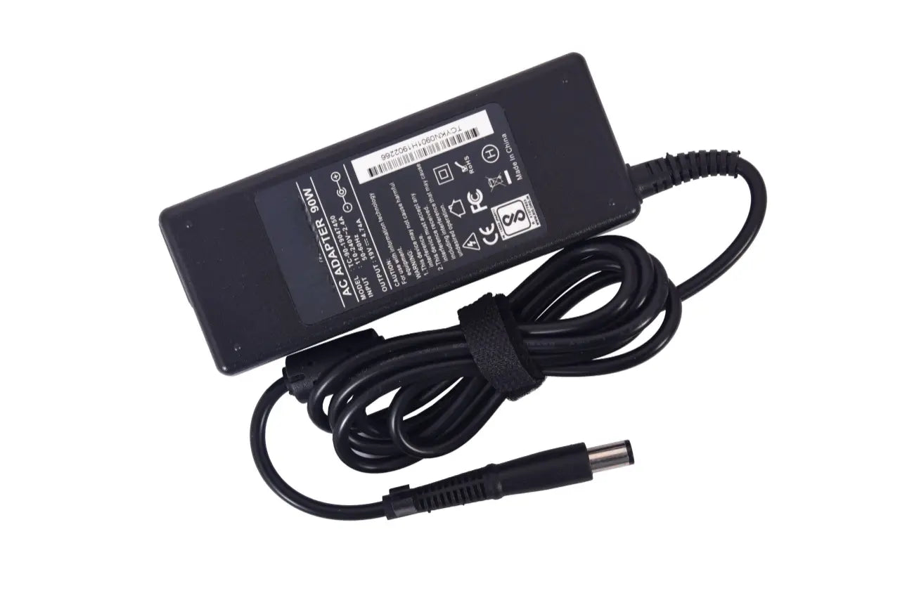 90W Laptop Adapter Compatible for HP Pavilion DV5, G6, G7, ProBook 430 Series (19V, 4.72A) (Power Cord Included)