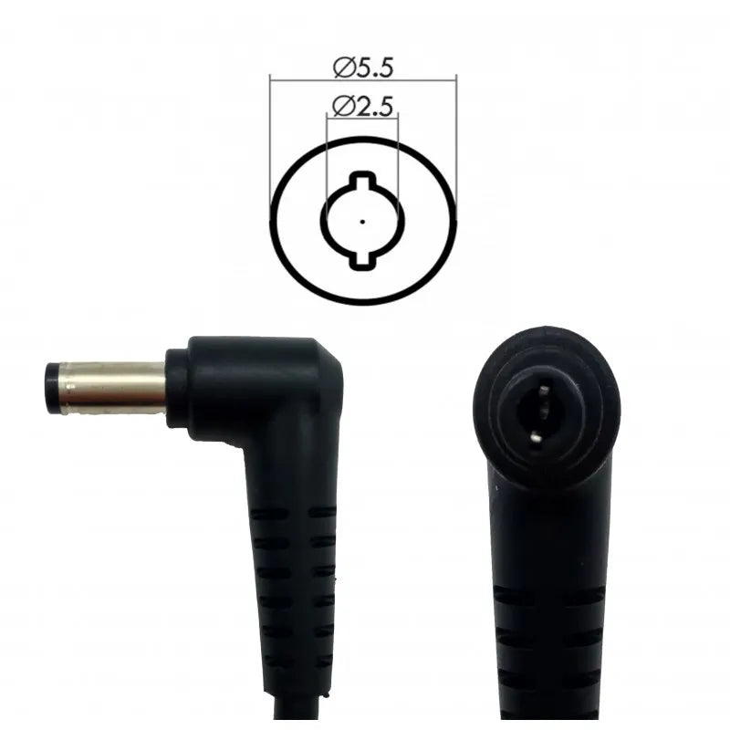 90W Laptop Adapter Compatible for Toshiba (19V 4.74A) 5.5mm x 2.5mm (Power Cord Included)