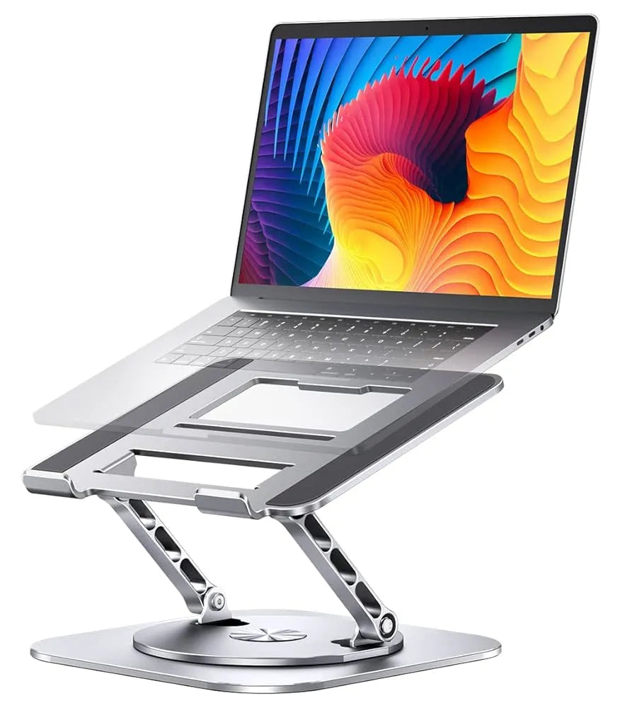 Aluminum 360 Degree Rotating Base Foldable Portable Laptop Stand